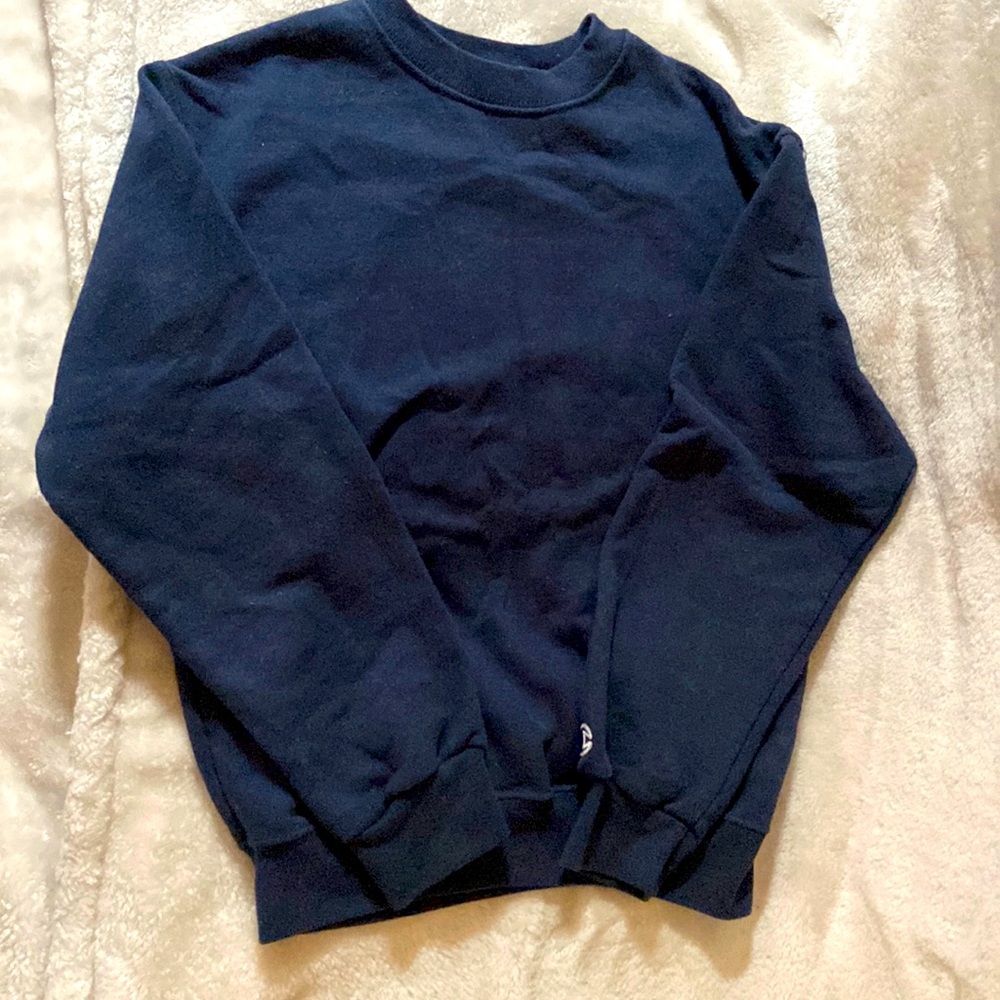 Blue Long sleeved sweater shirt. Size Youth small for boys